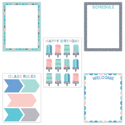 Creative Teaching Press Calm & Cool Classroom Essentials 5-Chart Pack, 2 Packs (CTP8743BN)