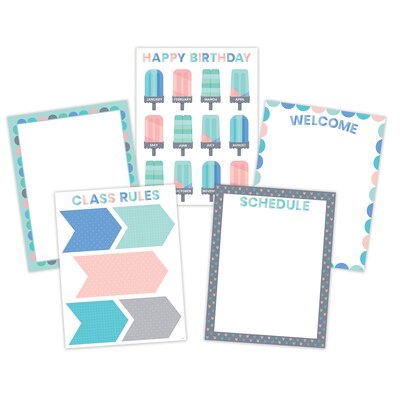 Creative Teaching Press Calm & Cool Classroom Essentials 5-Chart Pack, 2 Packs (CTP8743BN)