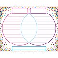 Ashley Productions Smart Poly™ Confetti Venn Diagram Chart, Dry-Erase Surface, 17 x 22, Pack of 10