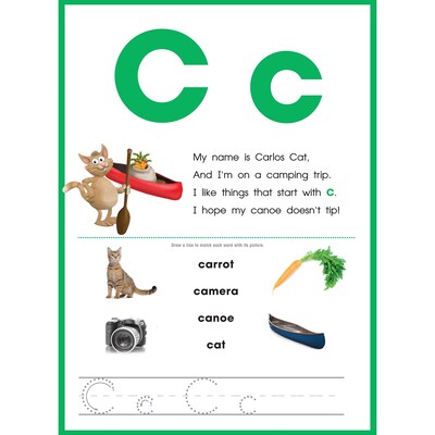 Newmark Learning Alphabet Animal Friends Flip Chart (NL-4679)