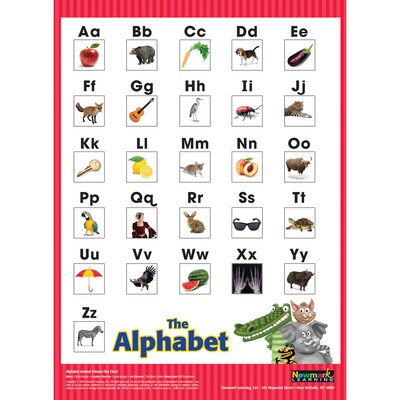 Newmark Learning Alphabet Animal Friends Flip Chart (NL-4679)