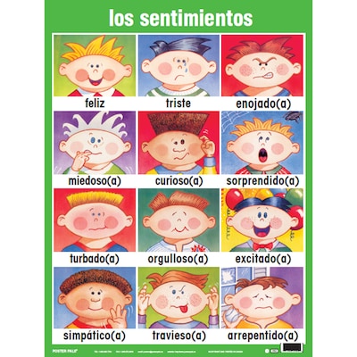 Poster Pals 7-Piece Spanish Essential Classroom Posters Set, 24" x 18", 7/Pack (PSZPS37)