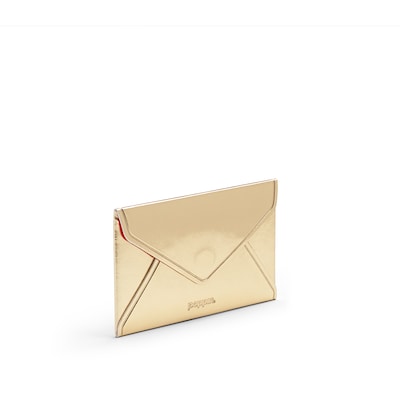 Poppin Business Card Case, 15-Card Capacity, Gold, Set of 25 (106153)