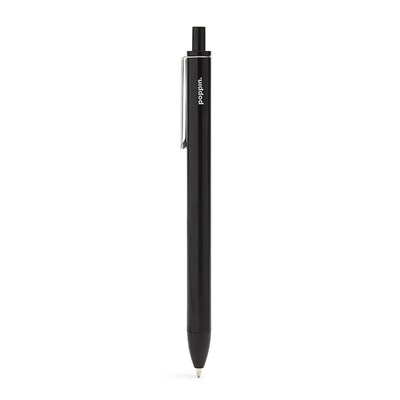 Poppin Black Retractable Gel Luxe Pen, Black Ink, Set of 100 (104509)