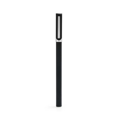 Poppin Black + Silver Rollerball Pen, Black Ink, 100/Set (106088)