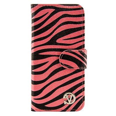 VanGoddy Self Stand Leather Case for iPhone 6 Plus 6s Plus, Pink Zebra