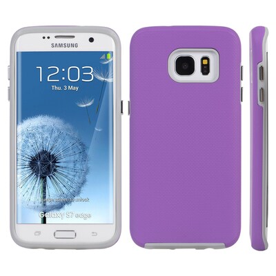 Anti Slip Hybrid TPU Case for Galaxy S7 Edge, Purple