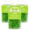 JAM Paper Small  Paper Clips, Lime Green, 3 Packs of 100 (21830624B)