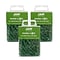 JAM Paper Small Paper Clips, Green, 3 Packs of 100 (2183752B)
