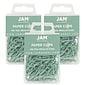 JAM Paper Small Paper Clips, Teal, 3 Packs of 100 (21832064B)