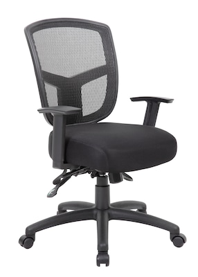 Boss Contract Mesh Task Chair, Black (B6023)