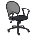 Boss Mesh Chair with Loop Arms, Black (B6217)