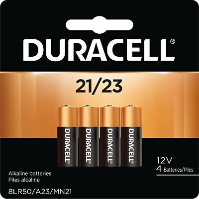 Duracell 21/23 Alkaline Battery, 12V, 4 Pack (MN21B4PK05)