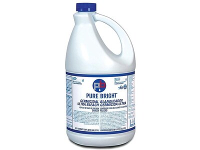 Pure Bright Germicidal Ultra Bleach Cleaner Disinfectant, 128 Oz., 3/Carton (KIK BLEACH3)