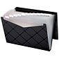 Pendaflex Accordion File, 8.5" x 11" (US letter), 13-Pocket, Black (PFX 39624BLA)