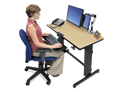 Ergotron WorkFit-D 48 Adjustable Desk, MDF (24-271-928)