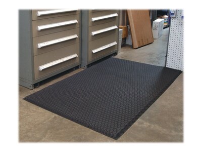 M+A Matting Cushion Max Anti-Fatigue Mat, 60" x 36", Charcoal (414035100)