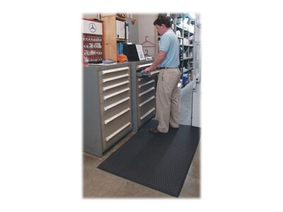 M+A Matting Cushion Max Anti-Fatigue Mat, 60" x 36", Charcoal (414035100)