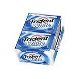 Trident White Sugar Free Gum, Peppermint, 12/Pack, 9 Packs/Box (AMC67608)