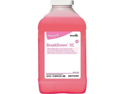 BreakDown XC 40 Odor Control for Diversey J-Fill, Fresh, 2.5 L / 2.64 U.S. Qt., 2/Carton