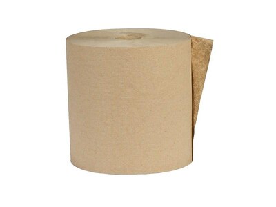 Eco Green Recycled Hardwound Paper Towels, 1-ply, 800 ft./Roll, 6 Rolls/Carton (APVEK80166)