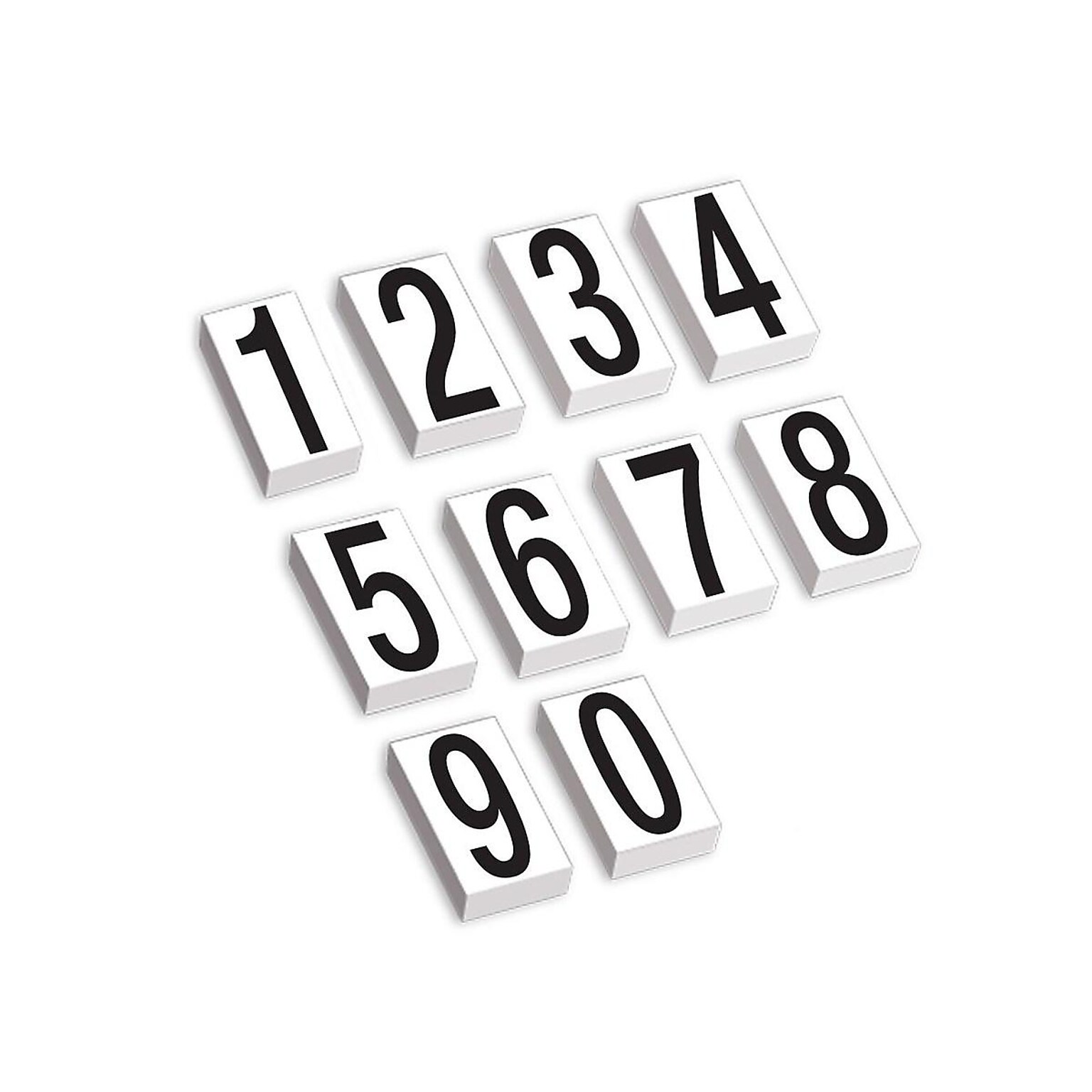 Tape Logic Number Kit Multipurpose Labels, 3 1/2 x 1/2, White, 600 Labels/Pack (DL9315)