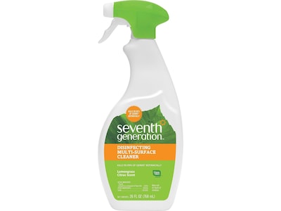 Seventh Generation Disinfectant All-Purpose Cleaner, Lemongrass Citrus, 26 Oz. (22810)