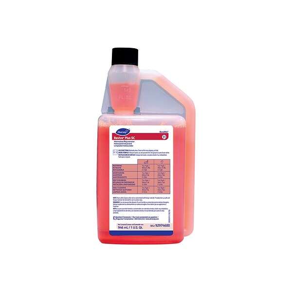 Revive Plus SC 51 Hard Floor Cleaner for Diversey Accumix, Citrus, 946 mL / 1 U.S. Qt., 6/Carton