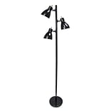 Simple Designs Incandescent Floor Lamp, Black (LF2007-BLK)