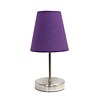 Simple Designs Incandescent Table Lamp, Purple (LT2013-PRP)