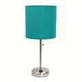 LimeLights Incandescent Table Lamp, Teal (LT2024-TEL)