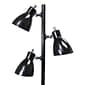 Simple Designs Incandescent Floor Lamp, Black (LF2007-BLK)