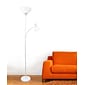 Simple Designs Incandescent Floor Lamp, White (LF2000-WHT)