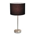 Simple Designs Incandescent Table Lamp, Black (LT2040-Black)