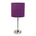 LimeLights Incandescent Table Lamp, Purple (LT2024-PRP)