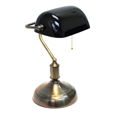 Simple Designs Incandescent Table Lamp, Black (LT3216-BLK)