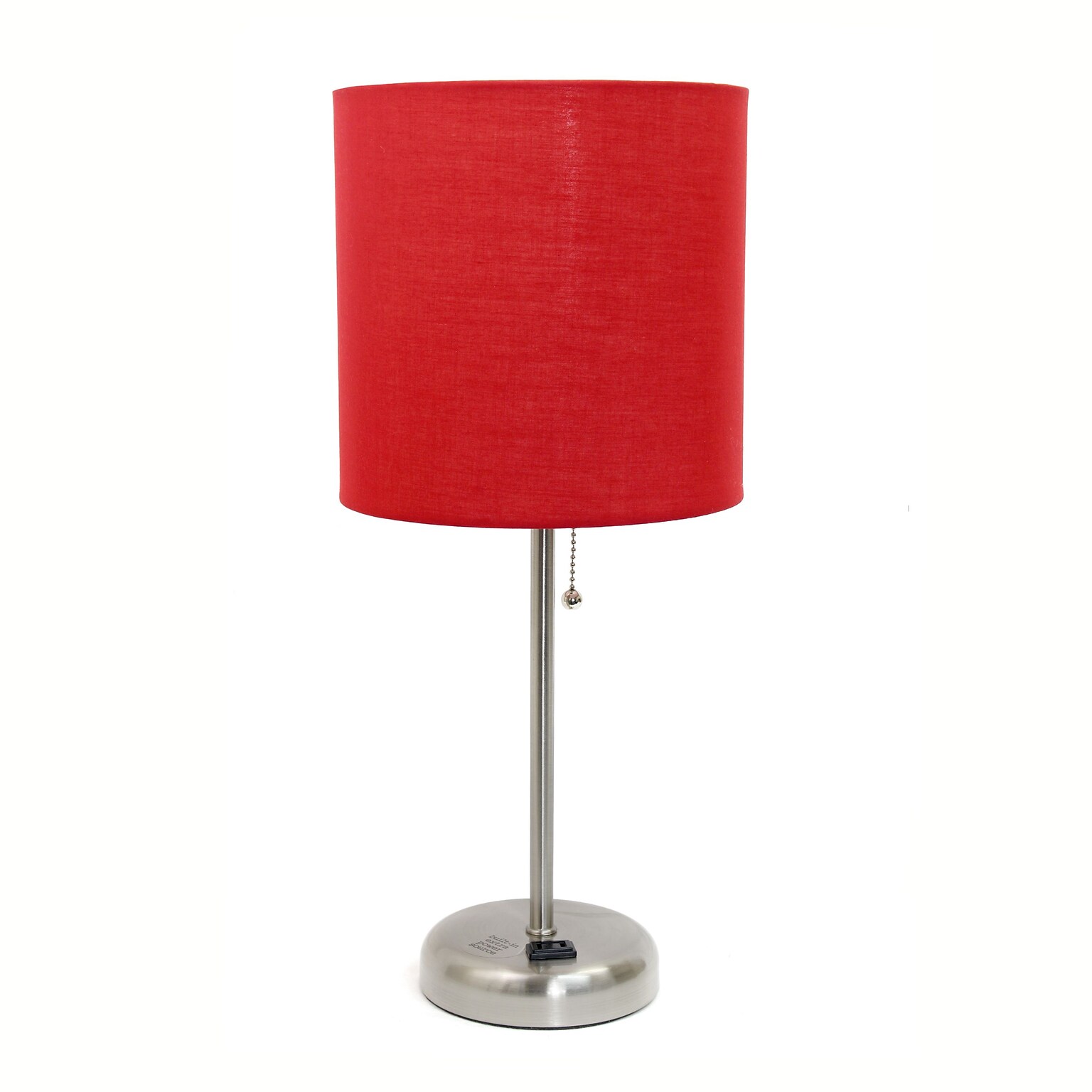 LimeLights Incandescent Table Lamp, Red (LT2024-Red)