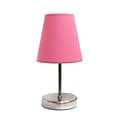 Simple Designs Incandescent Table Lamp, Pink (LT2013-PNK)