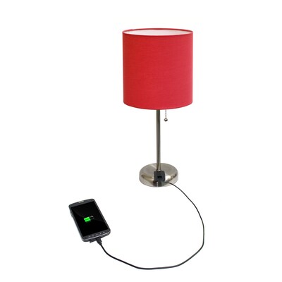 LimeLights Incandescent Table Lamp, Red (LT2024-Red)