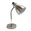 Simple Designs Incandescent Desk Lamp, Brushed Nickel (LD1037-BSN)
