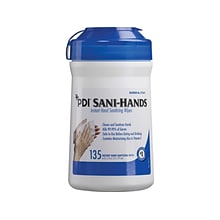 Sani-Hands Hand Sanitizer Wipes, 135/Pack, 12 Packs/Carton (P13472)