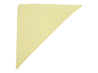 Rubbermaid Commercial Microfiber Dry Cloths, Yellow, 24/Pack (1820584)