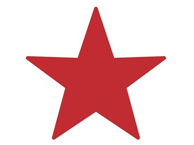Accu-Stamp Pre-Inked Stamp, Star, Red Ink, 5/8 (030726)