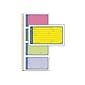 Adams High Impact Phone Message Pad, 5.25" x 11", Wide Ruled, Blue/Yellow/Green/Pink, 50 Sheets/Pad (SC1153RB)