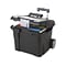 Storex Premium Plastic/Poly Mobile File Cart, Black (61507B01C)