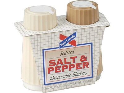 Dixie Crystals Salt & Pepper Shakers, 2/Set (DIX16010)