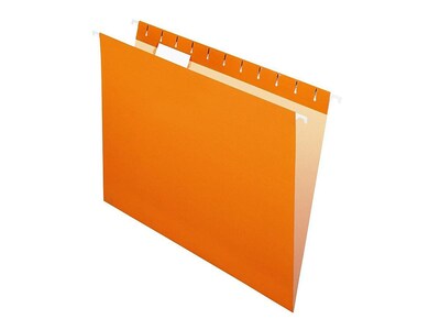 Pendaflex Reinforced Hanging File Folder, Expansion, Legal Size, Orange, 25/Box (PFX 4153 15 ORA)