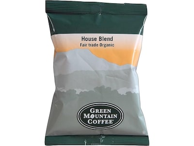Green Mountain House Blend Ground Coffee Packs, Medium Roast, 2.5 oz., 50/Carton (4493)