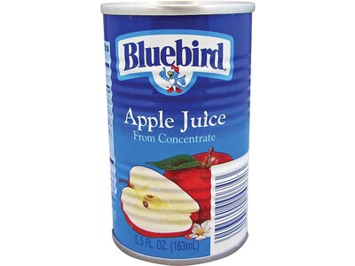 Bluebird Apple Juice, 5.5 oz., 48 Cans/Carton (CIT00016)