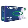 Ambitex V5201 Series Latex Free Clear Vinyl Gloves, Extra Large, 100/Box (VXL5201)
